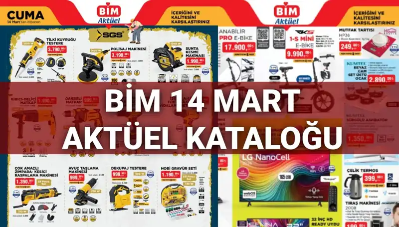 BİM 14 Mart Cuma Aktüel Kataloğu: Yaza Hazırlık Ürünleri Raflarda!