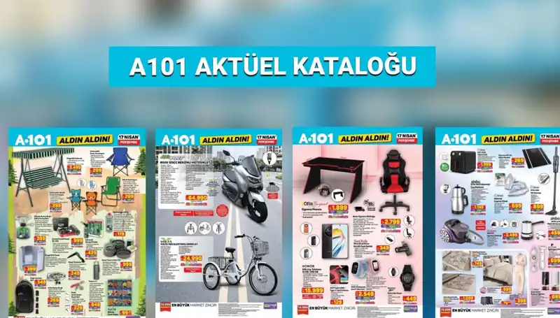 A101’in 17-24 Nisan Aktüel Kataloğunda İndirimli Ürünler Neler?