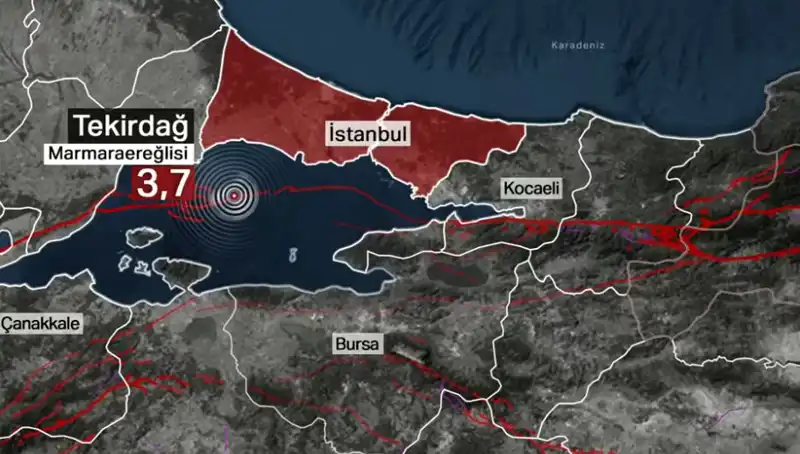 Marmara Denizi'nde 3,7 Büyüklüğünde Deprem: Hızla Gelişen Son Durum