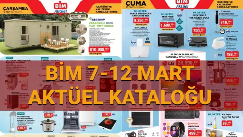 BİM Aktüel Kataloğu 11-12 Mart: Yeni Ürünlerle Hız Kesmeden Devam Ediyor!