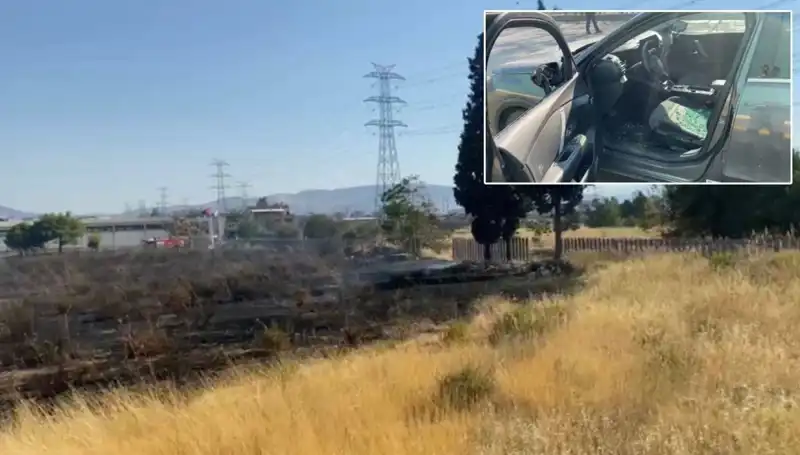 İzmir'de Otluk Alan yangını, AVM Otoparkına Sıçrayarak Büyük Korkuya Neden Oldu