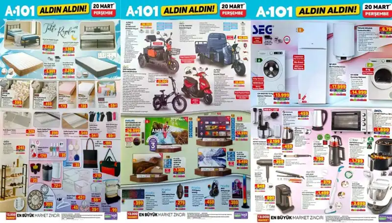 A101 Aktüel Kataloğu: 20 Mart’ta Kapınıza Geliyor!