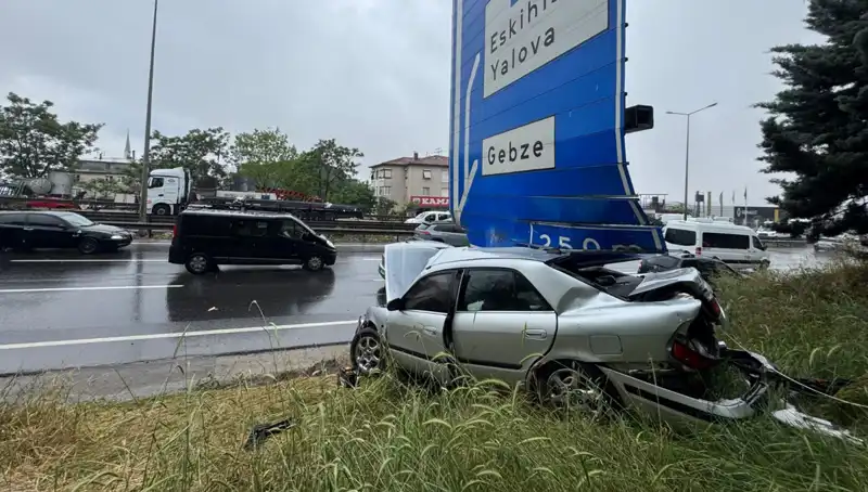 Trafik Levzasına Çarpmanın Ardından Bir Yaralı Olayı